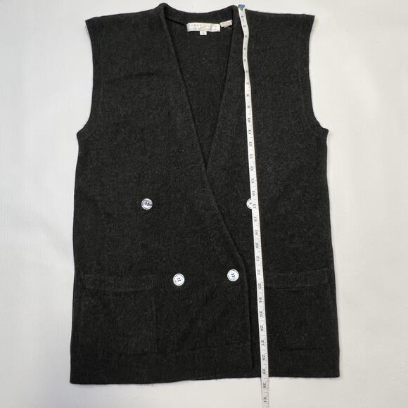 Vintage Perry Ellis Sweater Vest Mens Medium Cashmere Double Breasted 90s - Picture 5 of 12